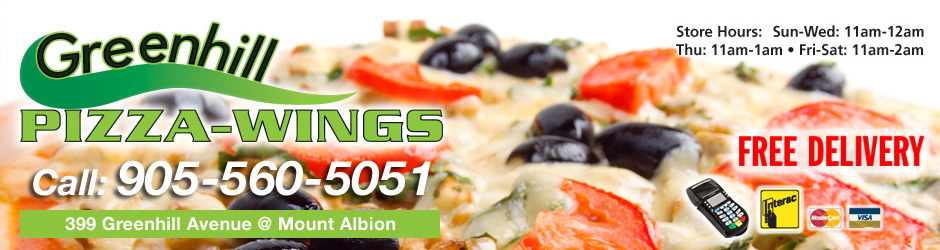 Greenhill Pizza and Wings - Pizza delivery in Greenhill and Mount Albion Area